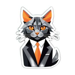 fancy top hat cat SVG PNG design with clean design elements
