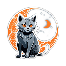 cosmic cat SVG PNG design