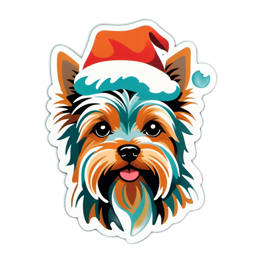christmas yorkshire SVG PNG design with clean design elements