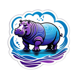 hippo SVG PNG design