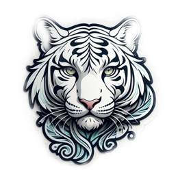 tiger SVG PNG design with clean design elements