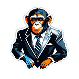 monkey SVG PNG design with clean design elements