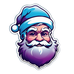 illustration santa SVG PNG design with clean design elements