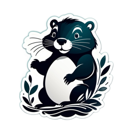 sticker wildlife SVG PNG design with clean design elements