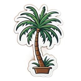 palm tree SVG PNG design with clean design elements