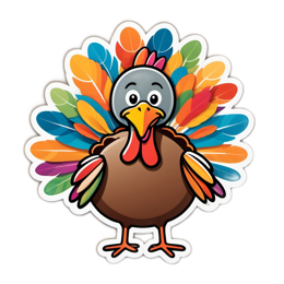 turkey sticker SVG PNG design