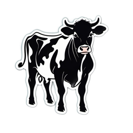 cow creative SVG PNG design with clean design elements