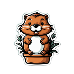 pet gardening flower SVG PNG design with green floral elements