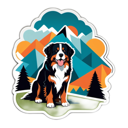 dog mountains SVG PNG design
