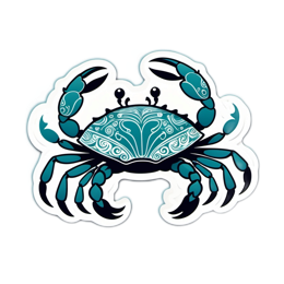 crab SVG PNG design with clean design elements