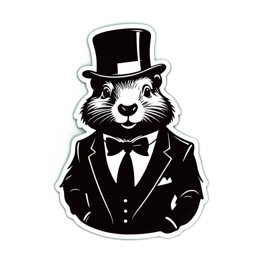 fancy gopher SVG PNG design with clean design elements