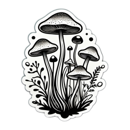 mushrooms biome botanical SVG PNG design
