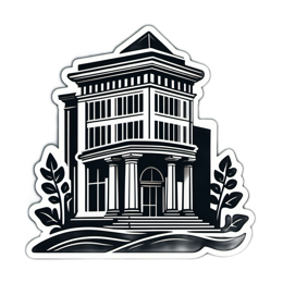 building architecture SVG PNG design with clean design elements