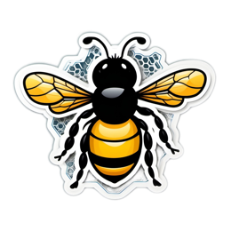 fantasy bee SVG PNG design with clean design elements