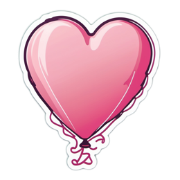 valentine balloon SVG PNG design with clean design elements