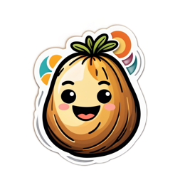 funny cartoon sticker SVG PNG design with clean design elements