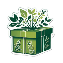 gift greenery flora SVG PNG design with red and green floral elements