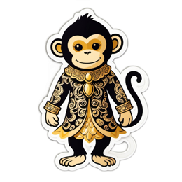 fantasy monkey SVG PNG design with clean design elements