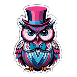 owl vibrant SVG PNG design with clean design elements