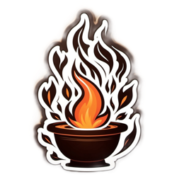 fire flames SVG PNG design with clean design elements