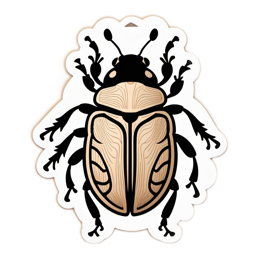 insect sticker SVG PNG design with clean design elements