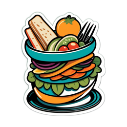 salad colorful healthy SVG PNG design
