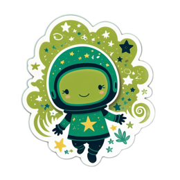 sticker astronaut SVG PNG design