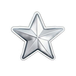 star sticker SVG PNG design with clean design elements