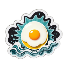 food egg SVG PNG design with clean design elements