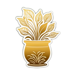 plants gold SVG PNG design