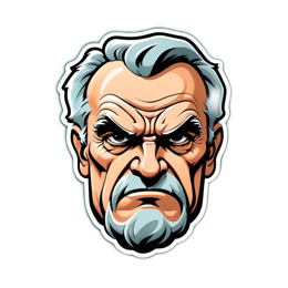 character portrait SVG PNG design with clean design elements