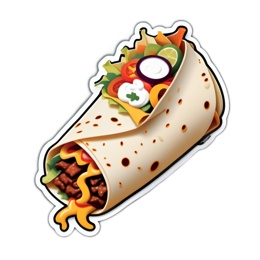 burrito extras SVG PNG design with clean design elements