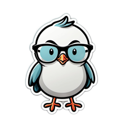 cute cartoon bird SVG PNG design