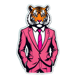 fashion tiger SVG PNG design with clean design elements