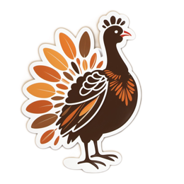 farm turkey SVG PNG design with clean design elements