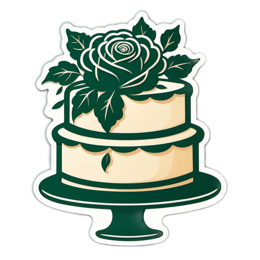 cake roses SVG PNG design
