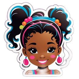 sticker girl SVG PNG design