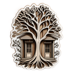 tree houses SVG PNG design