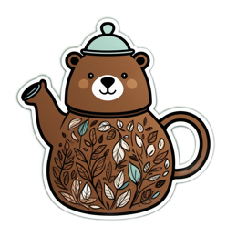 kitchen bear teapot SVG PNG design
