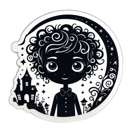 character moon SVG PNG design