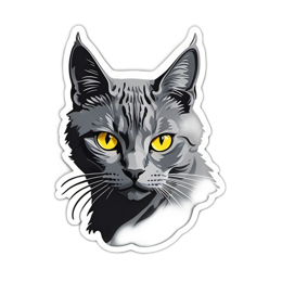 cats sticker SVG PNG design with clean design elements