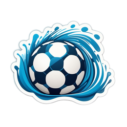 soccer wave SVG PNG design with clean design elements