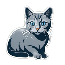 stickers cat SVG PNG design with clean design elements