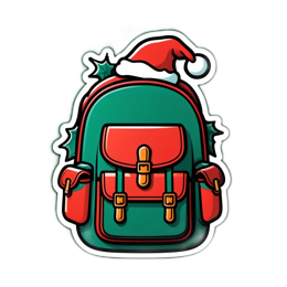 christmas backpack SVG PNG design