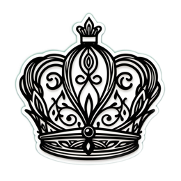 crown SVG PNG design with clean design elements