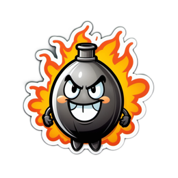 fantasy character explosion SVG PNG design with clean design elements