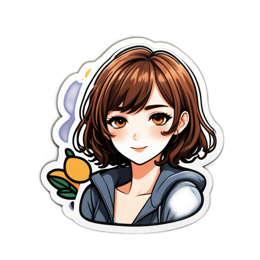 sticker character illustration SVG PNG design with clean design elements