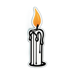 candle light SVG PNG design with clean design elements