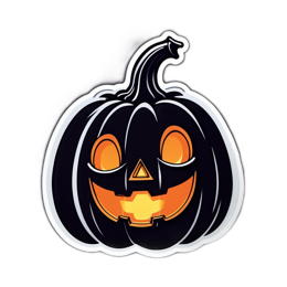 pumpkin face cartoon SVG PNG design with clean design elements