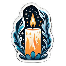 candle flames SVG PNG design with clean design elements